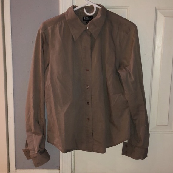 Tops - Brown Button Up